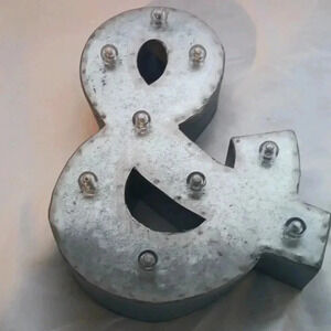 Aluminum "&" sign. NWT..collectable choice.